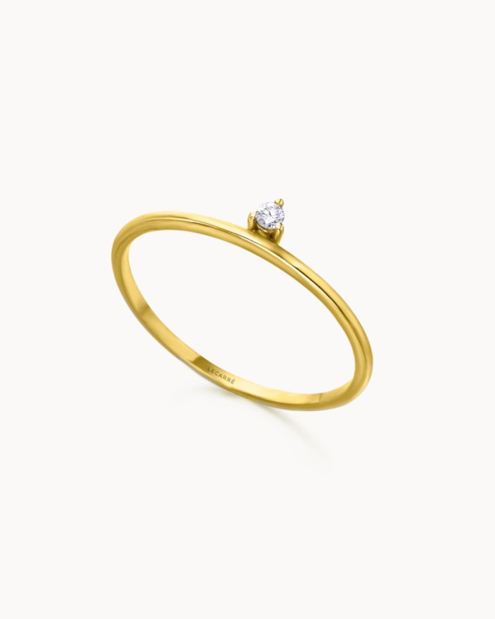 Anello Road Gold con diamanti | LECARRE