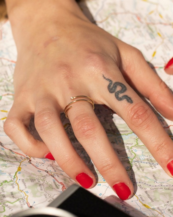 Bague spirale en or et diamants | LECARRE 2