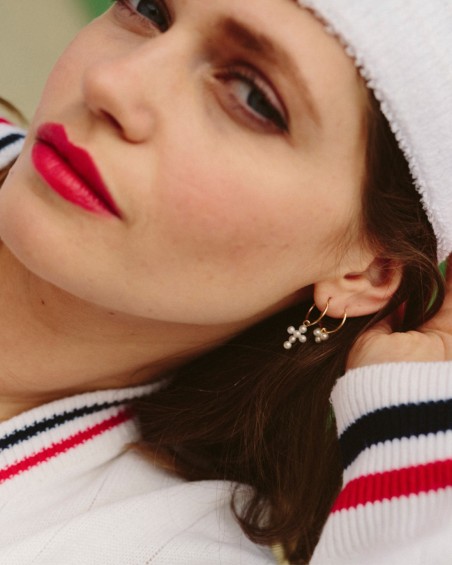 Boucles d'oreilles en or et perles | LECARRE