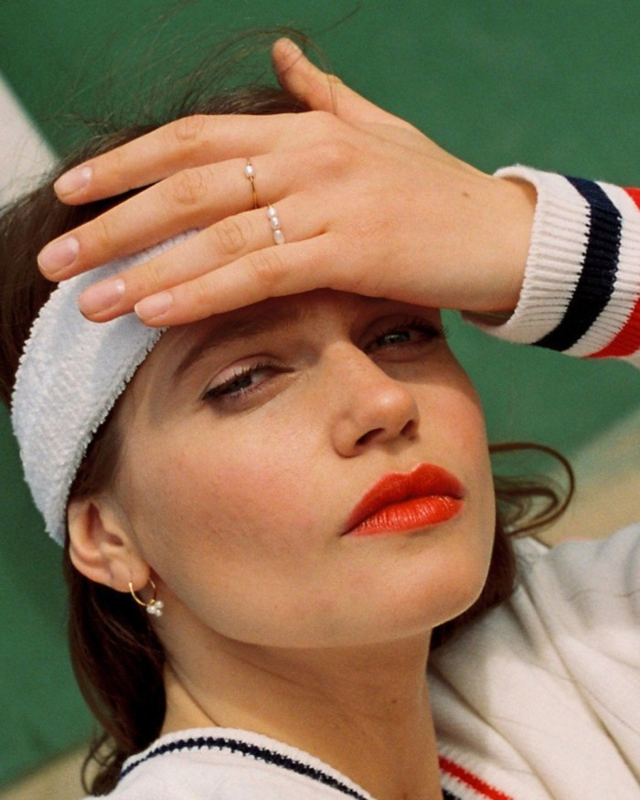 Σκουλαρίκια με Χρυσά Μαργαριτάρια | LECARRE