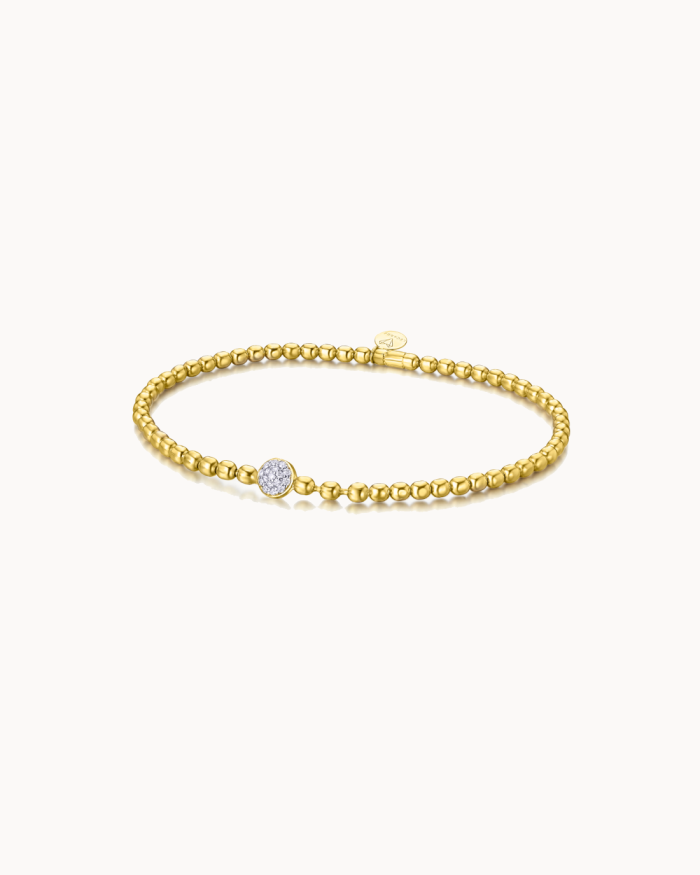 Flexi gullsirkel diamantarmbånd | LECARRE