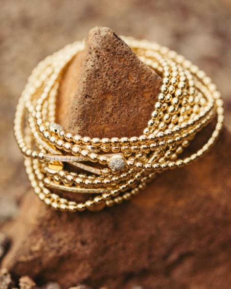 Flexi Guldcirkel Diamantarmband | LECARRE