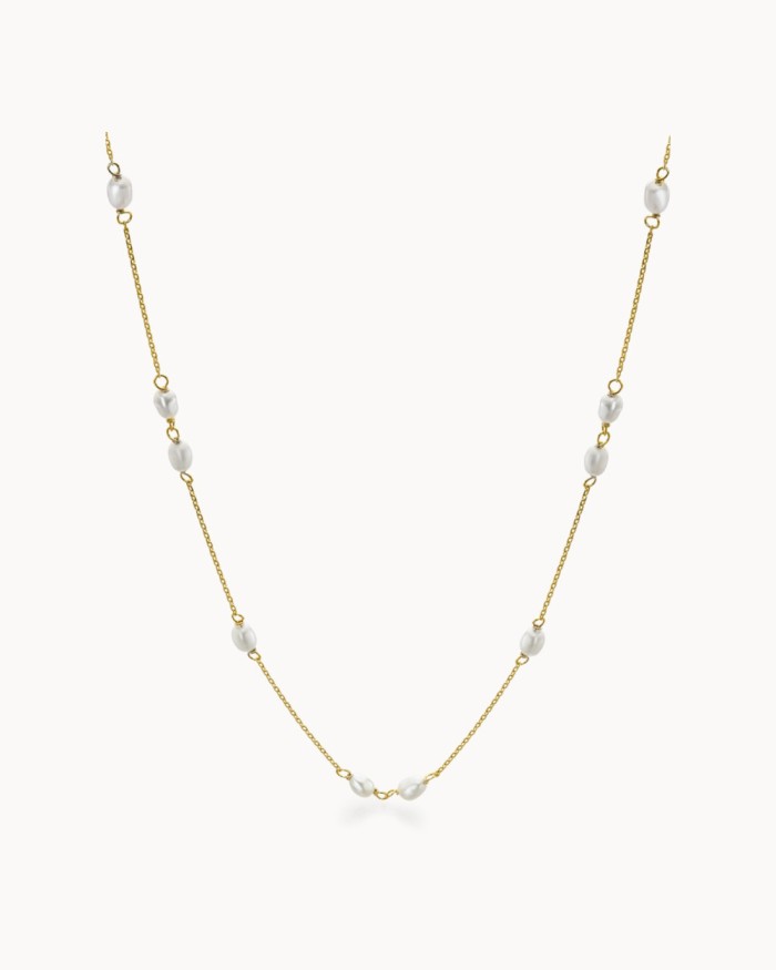 Multi Rice Cultured Pearl Chain | LECARRE