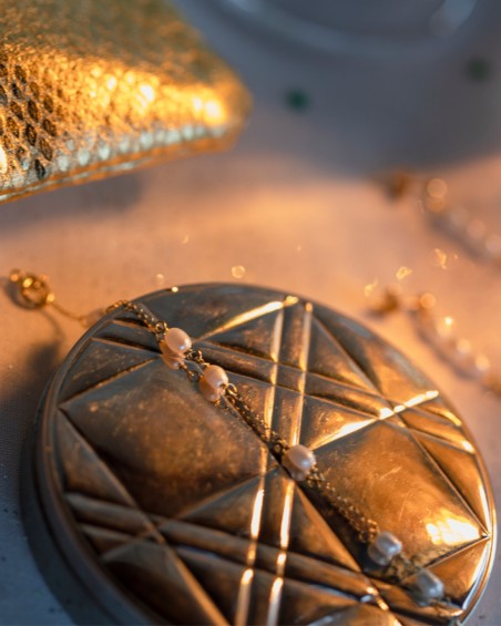 Colar de pérolas cultivadas em arroz com várias fileiras | LECARRE