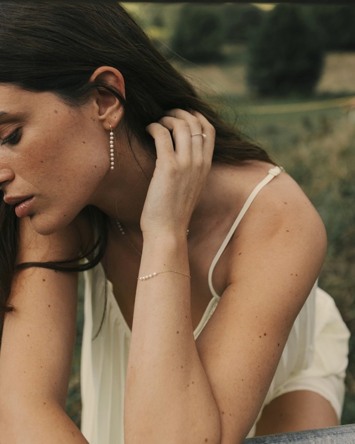 Anello Purity in oro, diamanti e perle | LECARRE