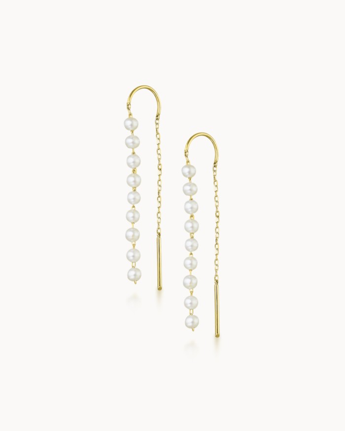 Purity Multi Pearls Gold Earrings | LECARRE