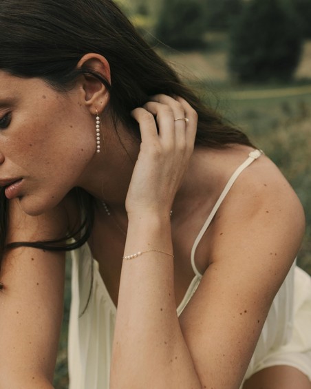 Boucles d'oreilles Purity Multi Pearl en or | LECARRE