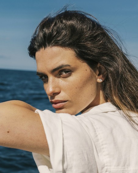 Ocean II Ohrringe Weißgold Diamanten Topas | LECARRE