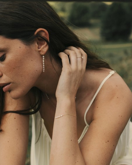 Βραχιόλι Purity από Χρυσό και Καλλιεργημένα Μαργαριτάρια | LECARRE