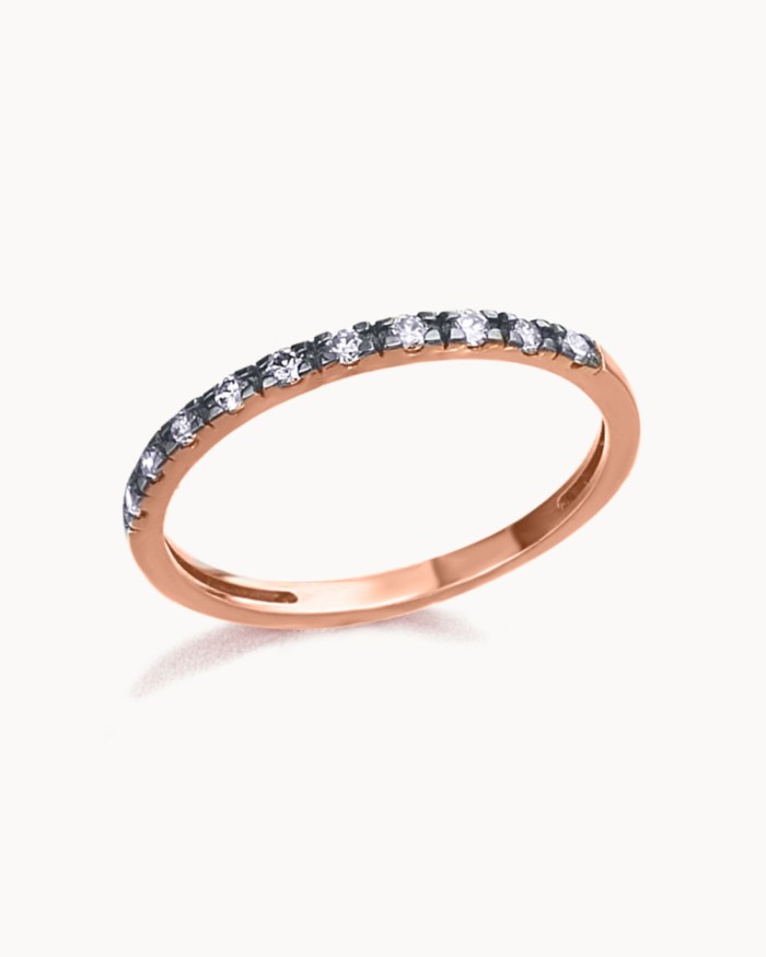 Alianza Oro Rosa Diamante Brown | LECARRE