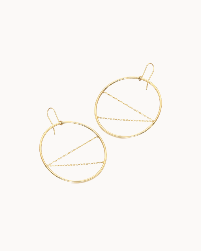 Orecchini a cerchio XL in oro | LECARRE