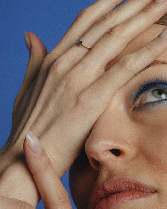 Colorize Gold Sapphire Diamonds Ring | LECARRE