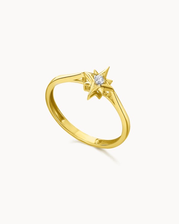 Polar Star-ring i guld och diamant | LECARRE