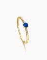 Colorize Gold Sapphire Diamonds Ring | LECARRE