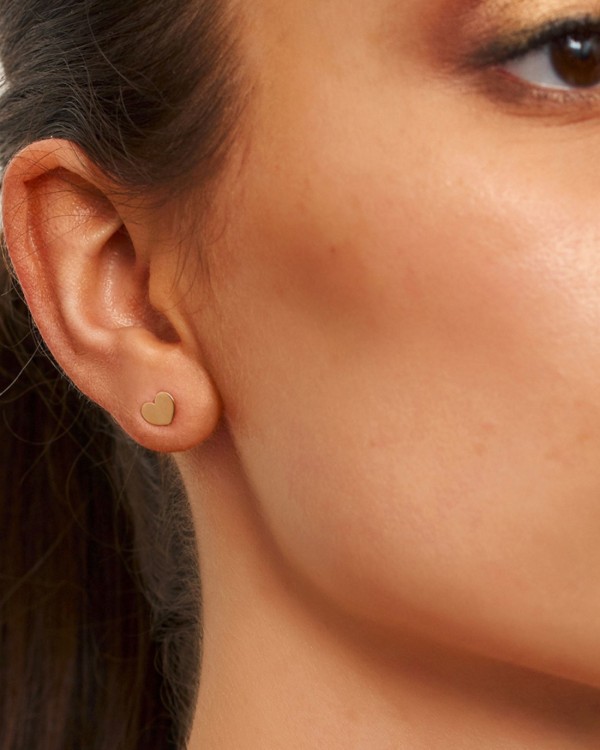 Plain Heart Earring | LECARRE 2
