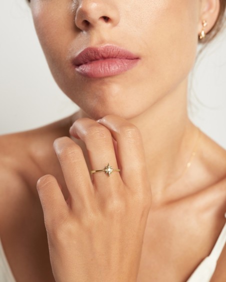 Bague Étoile Polaire en Or et Diamants | LECARRE