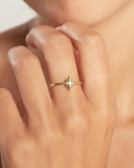 Anel Estrela Polar em Ouro e Diamantes | LECARRE
