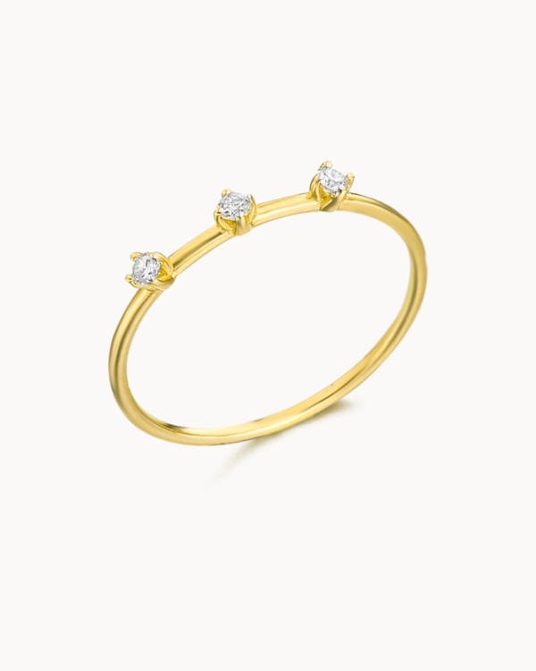 Bague Trinity en or et diamants | LECARRE