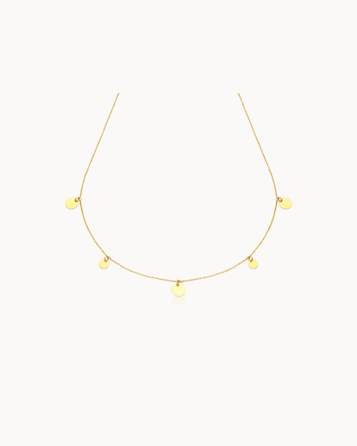 Collier avec plaques de différentes tailles | LECARRE