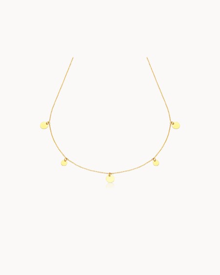 Halsband med plattor i olika storlekar | LECARRE