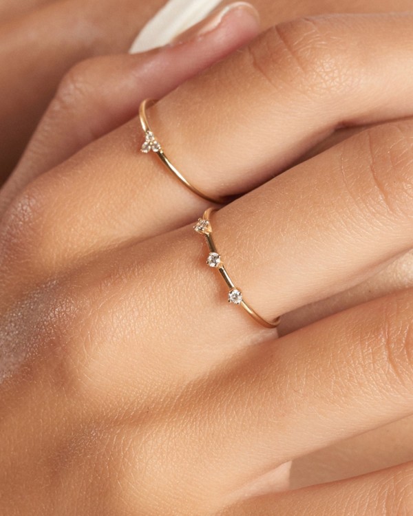 Bague Trinity en or et diamants | LECARRE 2