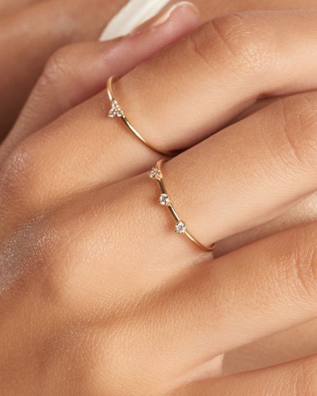 Trinity gouden diamanten ring | LECARRE