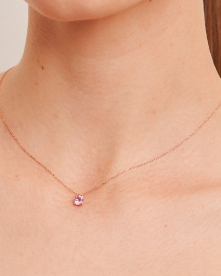 Ciondolo in ametista e oro rosa | LECARRE