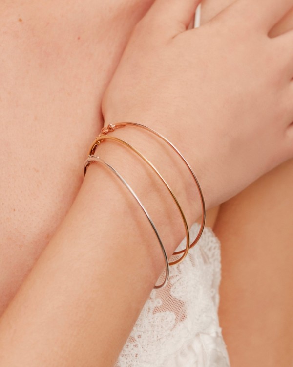 Rigid 18kt Gold Bracelet | LECARRE 2