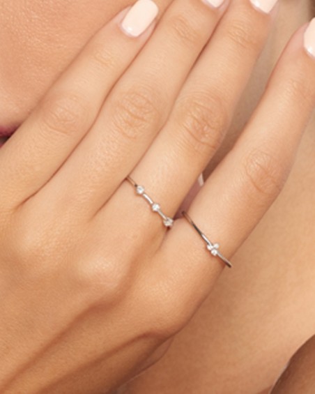 Trinity-ring med vitguldsdiamanter | LECARRE