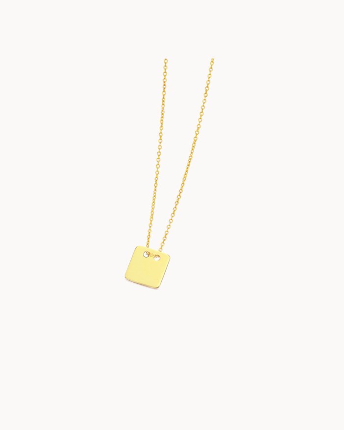 Hanger met ketting die door een vierkantje loopt | LECARRE