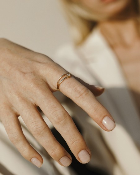 Nomad Gold Diamantring | LECARRE