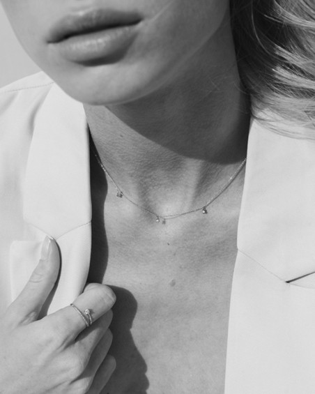 Anel Nomad em Ouro Branco com Diamantes | LECARRE