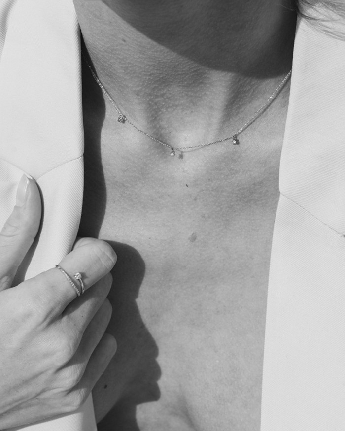 Anello Nomad in oro bianco e diamanti | LECARRE