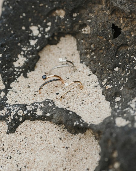 Anello Nomad in oro bianco e diamanti | LECARRE