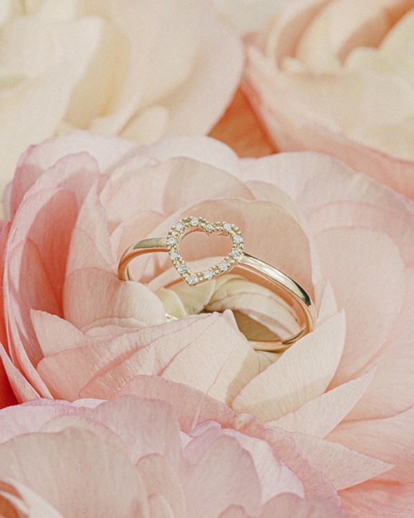 Gouden hartring met diamanten | LECARRE 2