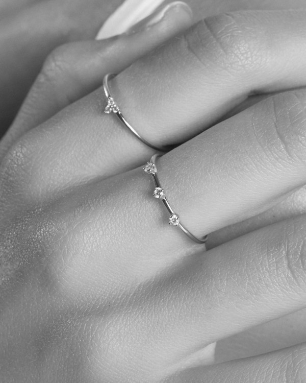 Trinity Ring Roségold Braune Diamanten | LECARRE 2