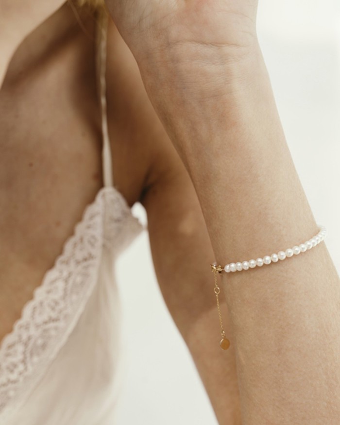 Gold- und Perlenarmband | LECARRE