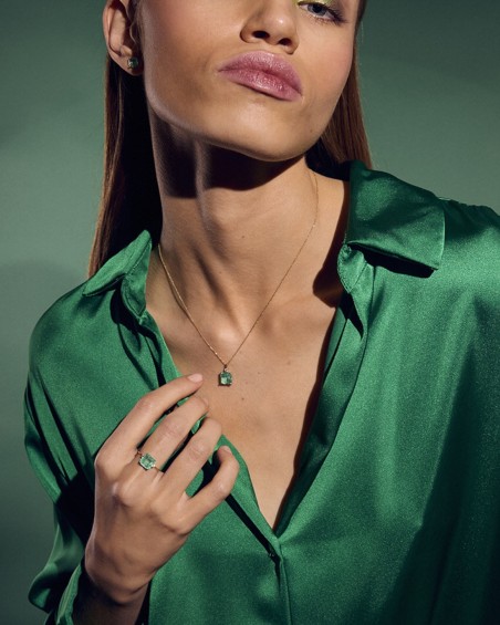 Chain + Green Love Pendant | LECARRE