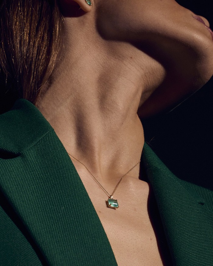 Κολιέ και μενταγιόν Green Love | LECARRE