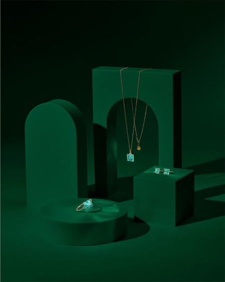 Colier și pandantiv Green Love | LECARRE