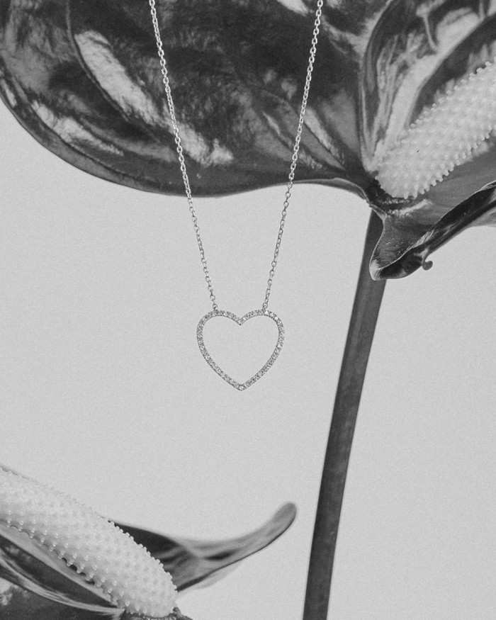 Big Heart White Gold Diamonds | LECARRE