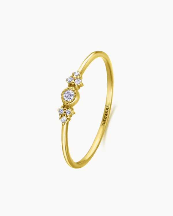 Mamounia Trilogie Gouden Diamanten Ring | LECARRE