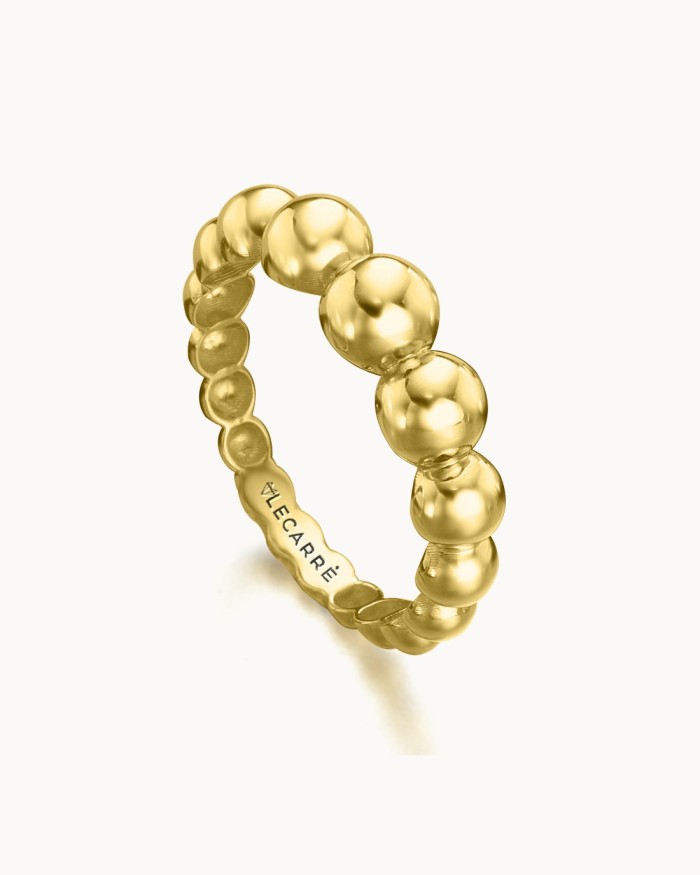 Stora Bubbles guldring | LECARRE