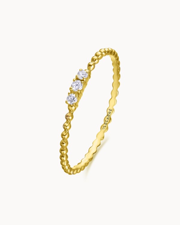 Anillo Mini Bubbles Oro Diamantes | LECARRE