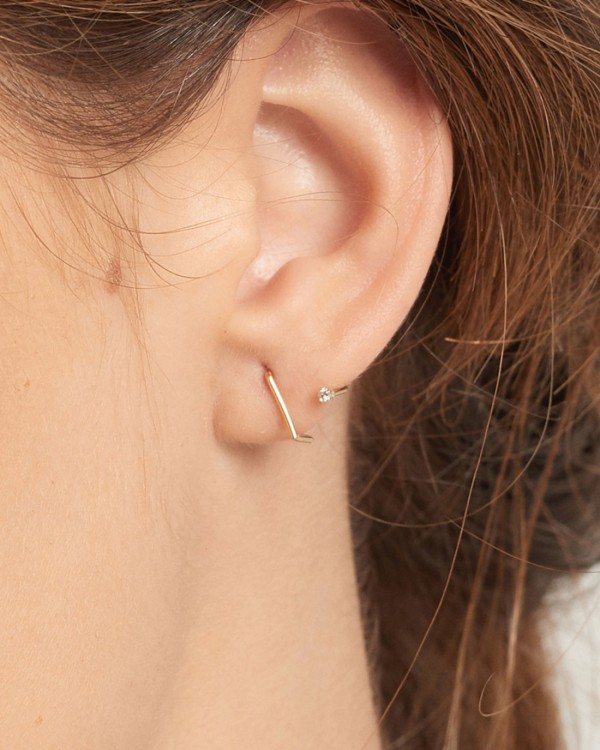 Manchette d'oreille en diamant | LECARRE 2