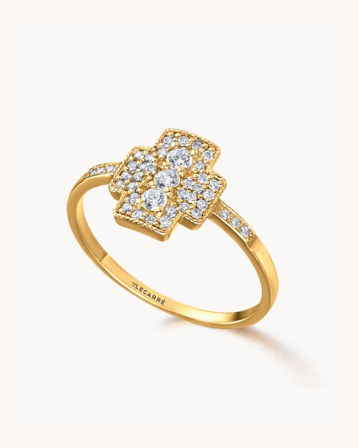 Syracuse gulddiamantring | LECARRE