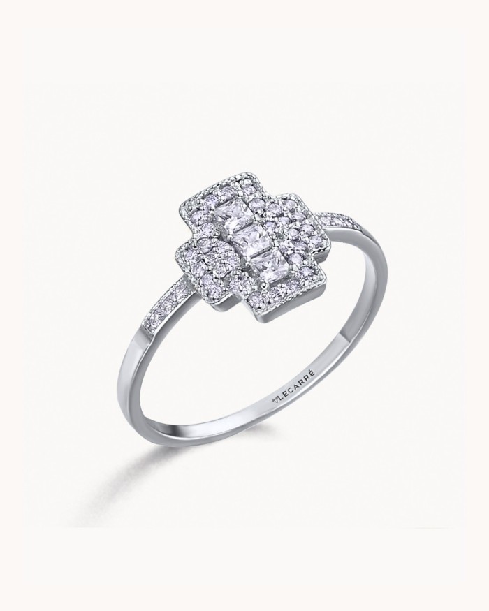 Syracuse-ring in witgoud en diamanten | LECARRE