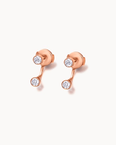 Ohrklemme aus Roségold mit Diamanten | LECARRE