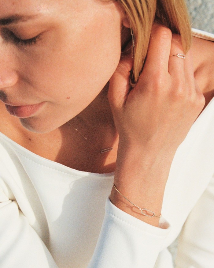 Goldener und diamantbesetzter Schnallenring | LECARRE