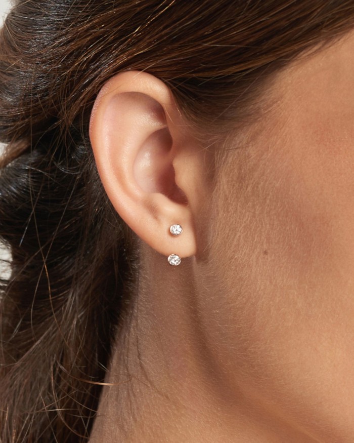 Ohrklemme aus Roségold mit Diamanten | LECARRE